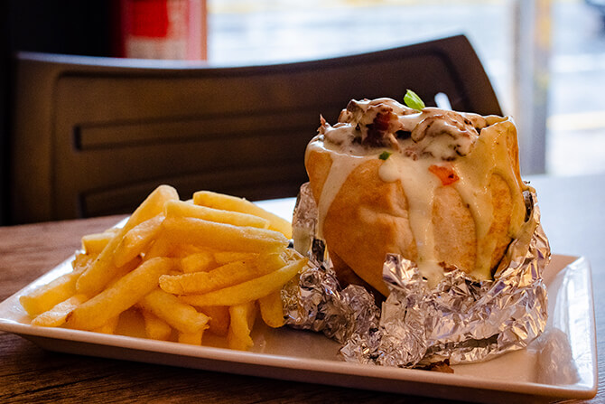 Shawarma de carne en Santiago Shawarma