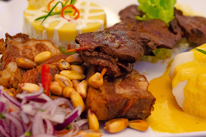 Excelente comida de picada Perú Místico