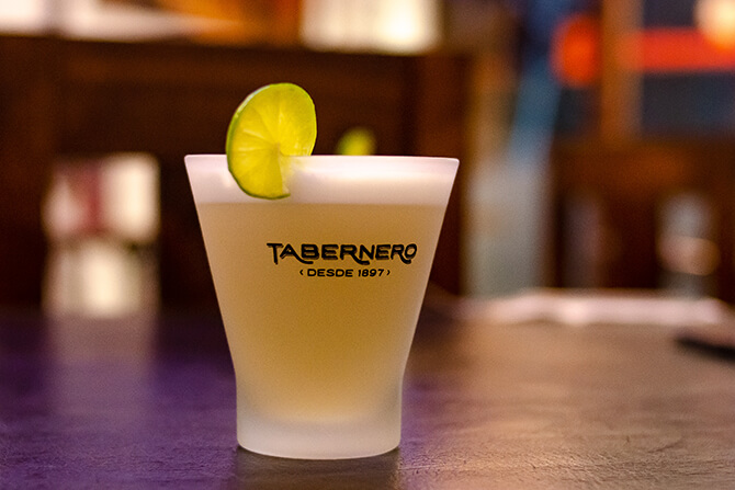 Pisco sour de Perú Místico Restaurant