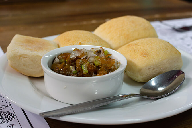 Pebre de cochayuyo de Franca Restaurant